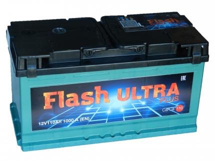 Аккумулятор FLASH ULTRA PLUS 110 Ач-1000А (353х175х190)