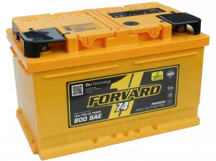 Аккумулятор FORVARD АКОМ 74 Ач обр.низ. -760 EN
