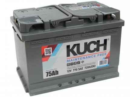 Аккумулятор KUCH АКОМ 75 Ач обр.-(720EN770SAE) (278x175x190)