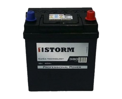 Аккумулятор STORM Power 40 Ач-380 Азия (185х127х225)