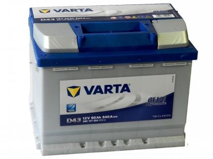 Аккумулятор VARTA Bd 60 Ач S4- 540 обр. 242х175х190