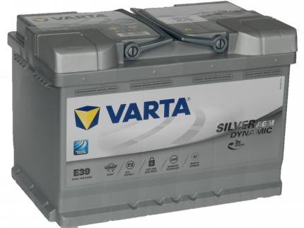 Аккумулятор VARTA Silver AGM 70 Ач-760 (гель) обр.(278х175х190)