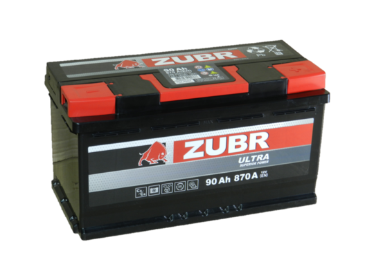 Аккумулятор ЗУБР 90 Ач-870 обр..пол.(353X175X190)