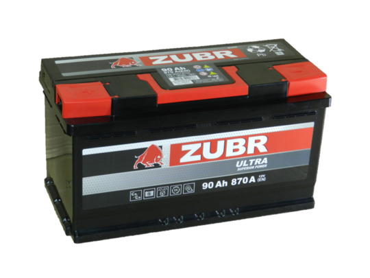 Аккумулятор ЗУБР 90 Ач-870 пр.пол.(353X175X190)