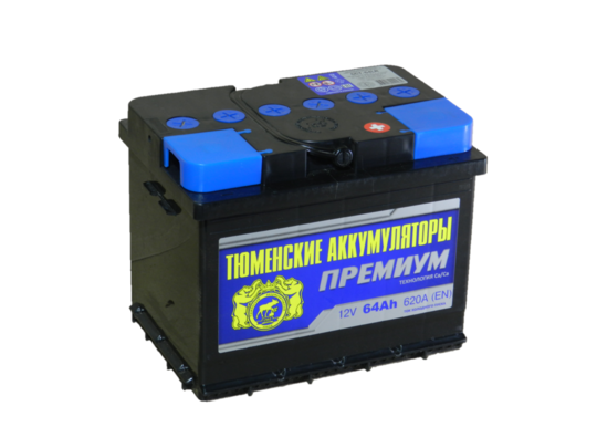 Аккумулятор Тюмень 64 Ач-620 Премиум обр (242х175х190)