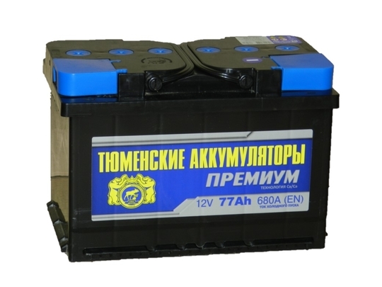 Аккумулятор Тюмень 77 Ач-640 Премиум (278x175x190)