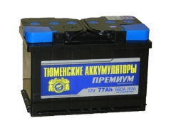 Аккумулятор Тюмень 77 Ач-640 Премиум (278x175x190)