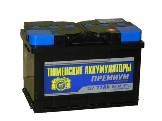 Аккумулятор Тюмень 77 Ач-640 Премиум обр (278x175x190)