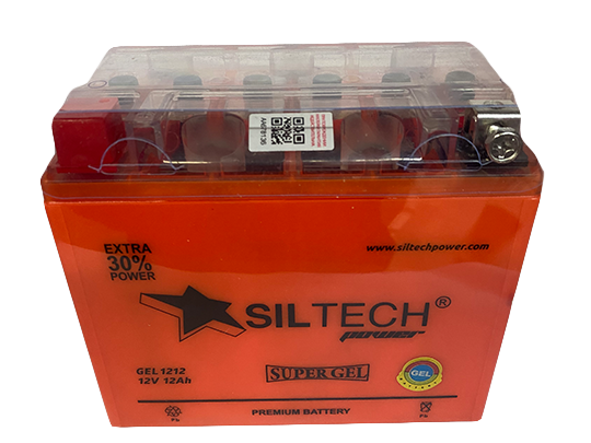 Мото аккумулятор Siltech gel 12V12Ач-200А (YTX12-BS.(150х87х130)