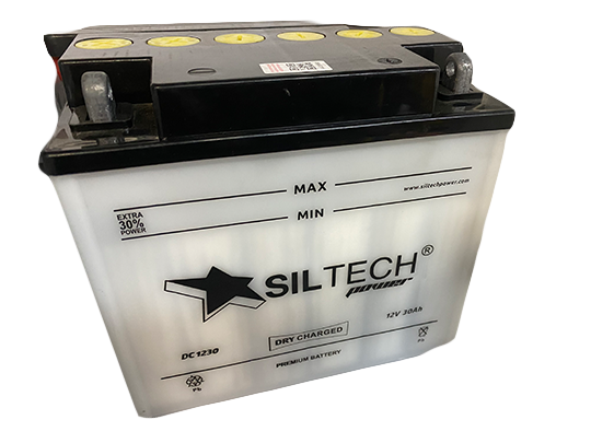 Мото аккумулятор Siltech DC MF 12V30-320A сух\зар с/эл (YTX30L-ВS))AGM(д167х127х175)