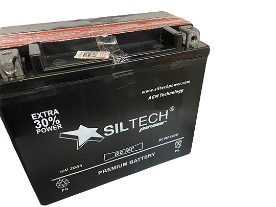 Мото аккумулятор Siltech DC MF 12V20-270A сух\зар с/эл (YTX20L-BS))AGM(д175х87х155) обр.п.