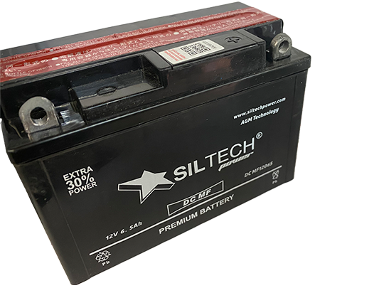 Мото аккумулятор Siltech DC MF12065 12V6.5-100A сух\зар( с/эл AGM (YTX6.5L-BS)(д138х66х100)обр/п