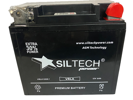 ИБП аккумулятор Siltech VRLA 12V8 Ач-130А (1208.1)(12N7-3B) (137х76х124) обр/п