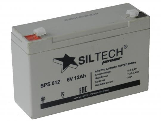 Мото аккумулятор Siltech SPS 6045 (6V12A) 151x51x94 п/п