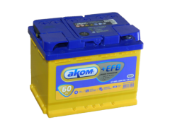 Аккумулятор Аком 60 EFB Ач - 580А (242х175х190)