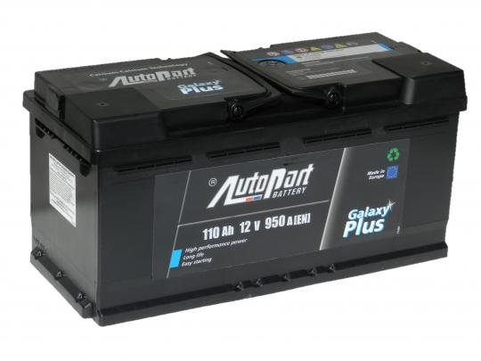 Аккумулятор AutoPart Galaxy Plus 110 Ач О.П. -950А -(393х175х190)