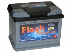 Аккумулятор FLASH PREMIUM 62 Ач- 600А EFB п.п. (242х175х175)