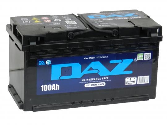 Аккумулятор DAZ (Exide) 100 А.ч. - 850A. (353х175х190)