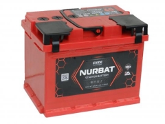 Аккумулятор NURBAT (Exide) 60 А.ч. - 500A. п.п. (242х175х190)