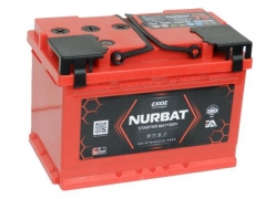 Аккумулятор NURBAT (Exide) 75 А.ч. - 680A. п.п. (278х175х190)