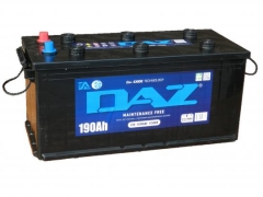 Аккумулятор DAZ 190 Ач-1320SAE 1250EN евро (513х223х223)