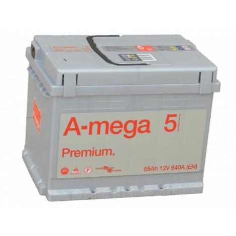 Аккумулятор AMEGA Premium 65 Ач- 640 А 242х175х190