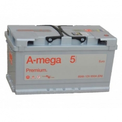 Аккумулятор AMEGA Premium 85 Ач- 850 А обр.низ. 315х175х175