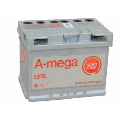 Аккумулятор AMEGA EFB 65 Ач- 650 А обр.п. 242х175х190