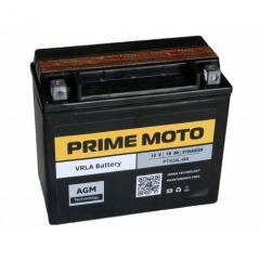 Мото аккумулятор PRIME 12V18А-270A c/эл AGM PTX20L-BS (175х85х150)
