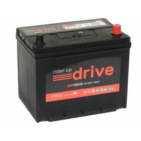 Аккумулятор RIDER Drive 80-740А обр/п. Азия (260х173х225)