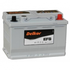 Аккумулятор DELKOR EFB LN3 70 Ач 720А О.П. (278х175х190)