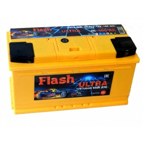 Аккумулятор FLASH ULTRA 100 Ач- 950А обр.п. (353х175х190)