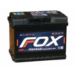 Аккумулятор FOX 65 Ач обр.п.-640 А (242х175х190)