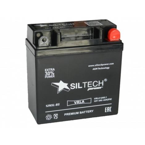 Мото аккумулятор Siltech VRLA 12V5 Ач-65А (12N5L-BS) (120х60х130)