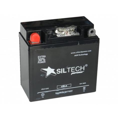 Мото аккумулятор Siltech VRLA 12V10 Ач-140А (1210.1)(YTZ10S) (150х86х94) п.п.