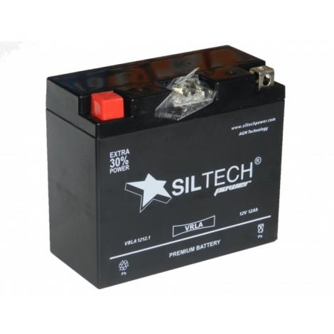 Мото аккумулятор Siltech VRLA 12V12.1 Ач-125А (YT12B-4-BS) (150х70х130) п.п.