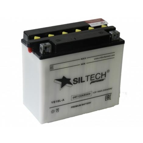 Мото аккумулятор Siltech DC 12V18-220A сух.зар с.эл (YB18L-А)(180х90х162) п.п.