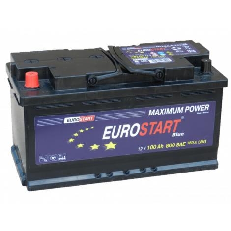 Аккумулятор EUROSTART Blue 100Ач-800 А (353х175х190)