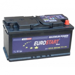 Аккумулятор EUROSTART Blue 100Ач-800 А (353х175х190) обр.п.