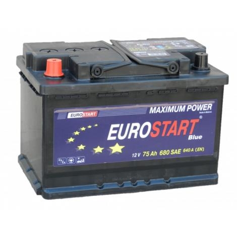 Аккумулятор EUROSTART Blue 75Ач 640 А (278х175х190)