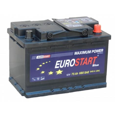 Аккумулятор EUROSTART Blue 75Ач 640 А (278х175х190) обр.п.