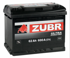 Аккумулятор ЗУБР Premium 62 Ач-600 обр.низкий (242х175х175)