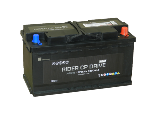 Аккумулятор RIDER AGM Start Stop 95 Ач-850 обр. (353х175х190)