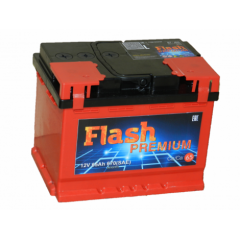 Аккумулятор FLASH PREMIUM 65 Ач- 670 А пр. (ЕАЗ) (242х175х190)