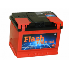 Автомобильный аккумулятор FLASH PREMIUM 65 Ач- 670 А обр. (ЕАЗ) (242х175х190)