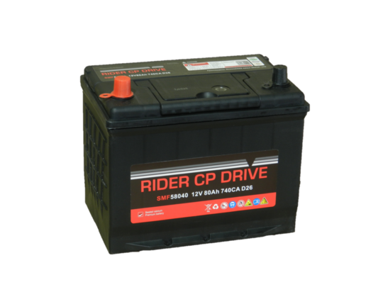 Аккумулятор RIDER Dr. 80Ач-740A пр..АЗИЯ90D26R 58040 (260х173х225)