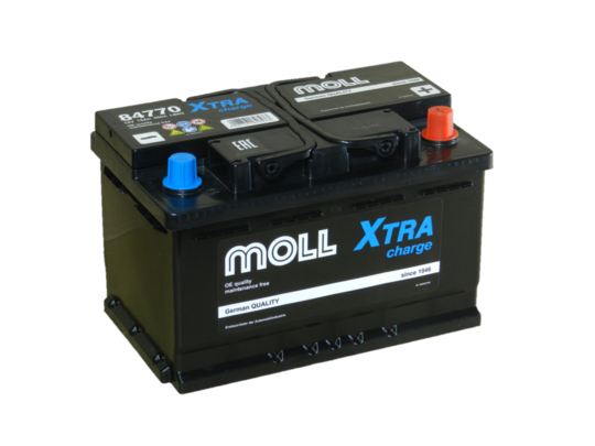 Автомобильный аккумулятор MOLL 70 А/ч Обр/п Низ.