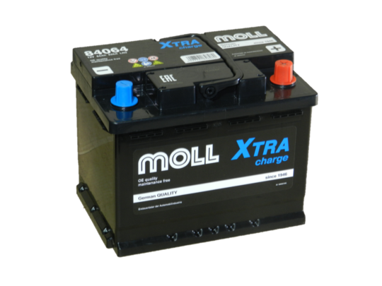 Автомобильный аккумулятор MOLL 64 А/ч Обр/п 