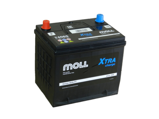 Автомобильный аккумулятор MOLL 65 А/ч Обр/п