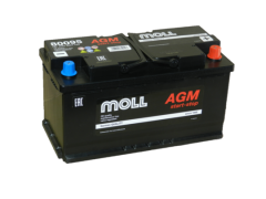 Автомобильный аккумулятор MOLL AGM 95 А/ч Обр/п